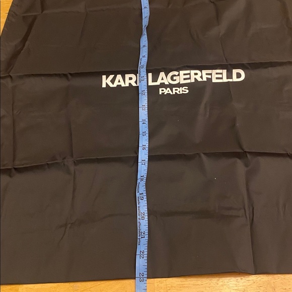 Karl Lagerfeld very large dust bag about 23 x 23 Black w white lettering NWOT - Picture 3 of 5